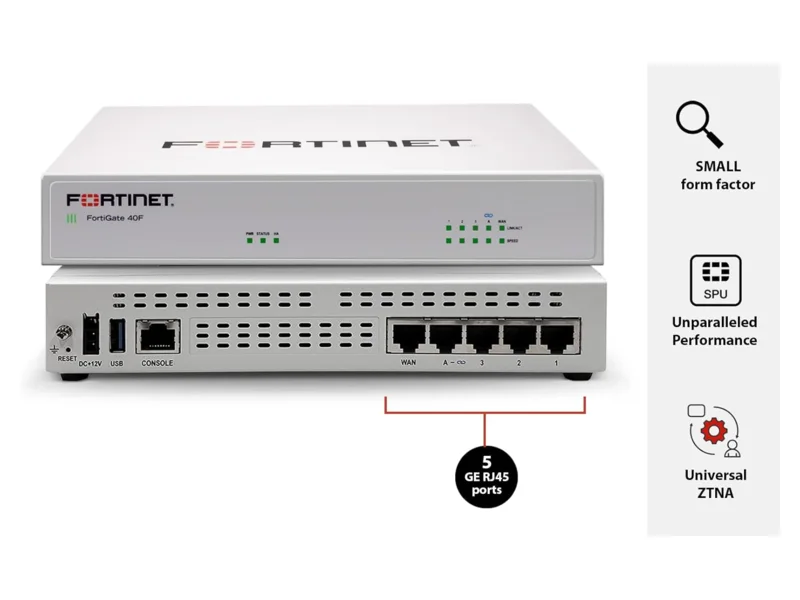 Fortinet FortiGate 40F NGFW (hardware + 1-yr UTP bundle) product photo